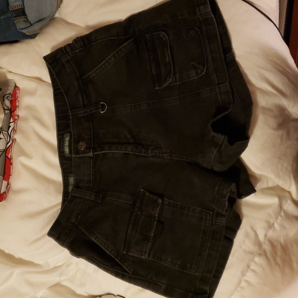 Wild Fable Women's Distressed Black Jean Shorts Size Small (3)